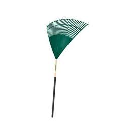 Vulcan 34590 Lawn/Leaf Rake, Poly Tine, 30 -Tine, Wood Handle, 48 in L Handle