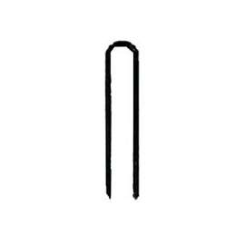 ProFIT 718233 Crown Staple, 1/4 in W Crown, 1-1/2 in L Leg, 18 Gauge, Electro-Galvanized