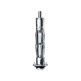 COBRA ANCHORS 132Y Hollow Wall Anchor, #6-32 Thread, Steel, Plated, 85 lb