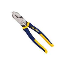 IRWIN 2078208 Lineman's Plier, 8 in OAL, Cushion Grip Handle, 1-3/16 in W Jaw, 1-15/32 in L Jaw