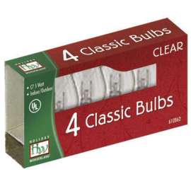 HW 4PK C7 CLR Repl Bulb