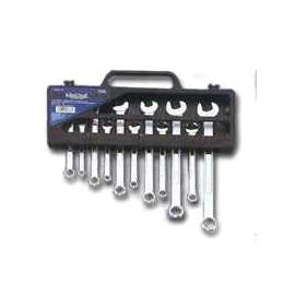 Vulcan TR-H1101 Wrench Set, 11-Piece, CRV, Chrome, Silver, Specifications: Drop Forged