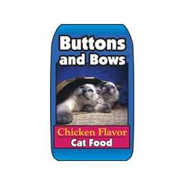 Buttons and Bows 10224 Cat Food, Chicken Flavor, 20 lb Bag