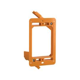 Carlon SC100RR Outlet Box, 4.32 in L, 2.52 in W, 1 -Gang, Non-Metallic, Orange