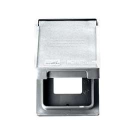 Eaton Wiring Devices S2966W-SP Cover, 4-3/4 in L, 2-61/64 in W, Rectangular, Thermoplastic, White