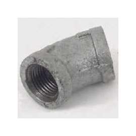 ProSource 4-1G Pipe Elbow, 1 in, Threaded, 45 deg Angle, SCH 40 Schedule, 300 psi Pressure