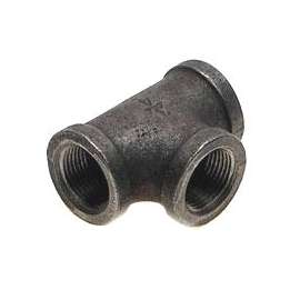 Prosource 11A-1/4B Pipe Tee, 1/4 in, Threaded, Malleable Iron, SCH 40 Schedule, 300 PSI Pressure