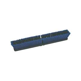 BIRDWELL 2028-12 Broom Head, Threaded, 3 in L Trim, Polypropylene/Polystyrene Bristle, Black