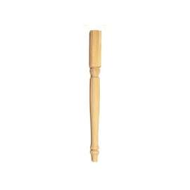 Waddell Early American Series 2562 Table Leg, 11-3/4 in H, Hardwood, Smooth Sanded