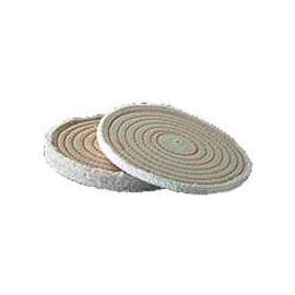Dico 527-40-4 Buffing Wheel, 4 in Dia, Spiral Sewn Cotton