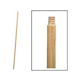 BIRDWELL 534-12 Broom Handle, Threaded, 72 in L, Hardwood