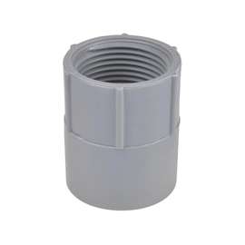 Carlon E942L-CAR Conduit Adapter, 3 in, FPT x Socket, Gray