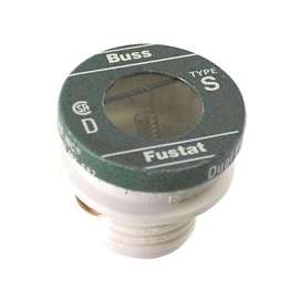Bussman BP/S-6-1/4 Time-Delay Plug Fuse, 6.25 A, 125 V, 10 kA IR