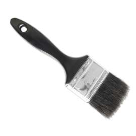 FORGE Paint Brush economical 3"(75mm) Moulded Plastic Handle,Natural Pure Bristle