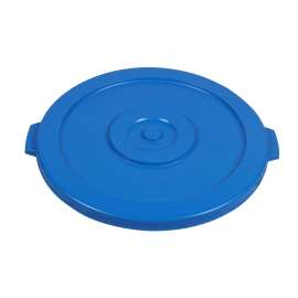 PLASTIC PRINCE Round Trash Can Lid, Compatible with 32 Gallon Wastebasket Garbage Can, Blue Plastic