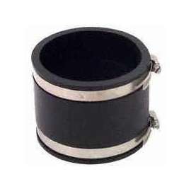 Fernco P1056-44 Pipe Coupling, 4 in, 4.022 in L, Black