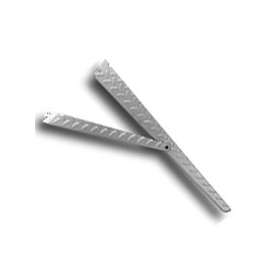 Knape & Vogt HEAVYWEIGHT 0203-14PM Support Bracket, Steel, Platinum