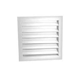 Master Flow DA1424W Dual Louver, 24 in L x 14 in W Rough Opening, Aluminum, White