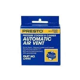Presto 09911 Automatic Pressure Cooker Air Vent, For 01/CA16A, 01/CA16H, 01/CA21A, 01/CA21H, 01/CAA12H Pressure Cooker