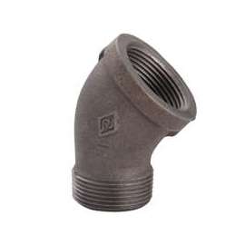 Worldwide Sourcing Pipe Street Elbow, 45 Deg, 1-1/4 In, Threaded, Malleable Iron