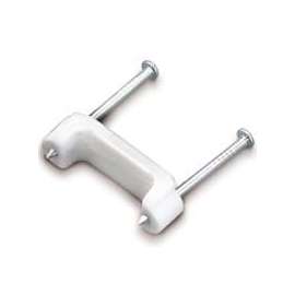 GB PS-75 Insulated Cable Staple, 1-1/4 in L Leg, Plastic/Polyethylene, Pack