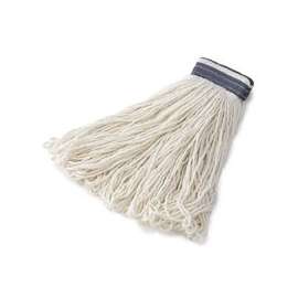 Rubbermaid FGE43800 WH00 Looped-End Wet Mop Head, 24 oz Capacity, Rayon, Blue/White