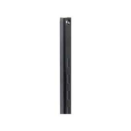 Knape & Vogt 80 Series 80 BLK 24 Classic, Single-Slot Shelf Standard, 320 lb Weight Capacity, Wall Mounting, 16 ga