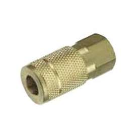Tru-Flate 13-611 T-Style Coupler, 1/4 in FNPT, Steel