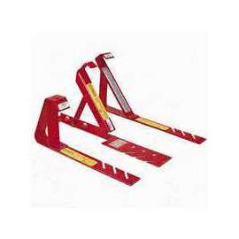 Qualcraft 2504 Adjustable Fixed Roof Bracket, Steel, Red, Powder-Coated, For 12/12 Fixed Pitch Roofs