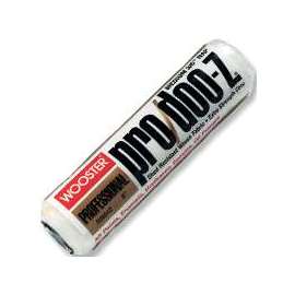 WOOSTER RR643-9 Paint Roller Cover, Oil, Water-Based Paint, 1/2 in Thick Nap, Fabric Cover, White