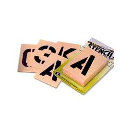 HY-KO ST-6 Heavy-Duty Number and Letter Stencil, 6-Piece