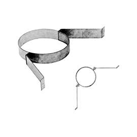 AmeriVent 6HS-SBA Wall Band Assembly, 6 in Dia, Galvanized