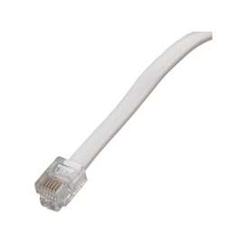 Zenith TL1012W Telephone Cord, White Sheath
