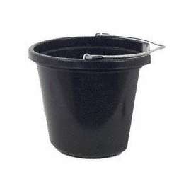 FORTEX-FORTIFLEX FB-120BL Heavy-Duty Flat-Back Bucket, Fortalloy Rubber/HDPE, Blue