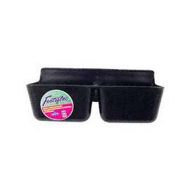 FORTEX-FORTIFLEX MF2BX Mineral Feeder, 1.75 qt Volume, Polyethylene/Rubber, Black