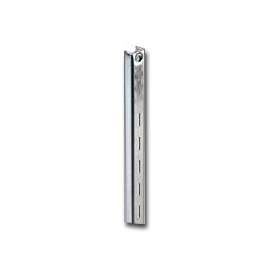 Knape & Vogt 80 Series 80 WH 48 Single-Slot Shelf Standard, 320 lb Weight Capacity, Wall Mounting, 16 ga, Steel