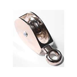 BARON 0174ZD-1-1/2 Fixed Eye, Rigid Eye Single Tackle Pulley, 5/16 in Rope
