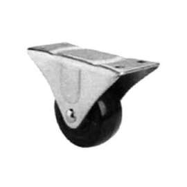 ProSource Heavy Duty Rigid Caster, 2-1/2 In Dia X 1-1/4 In W, 130 Lb, Rubber