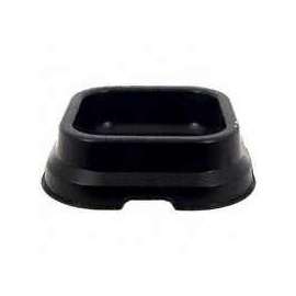 FORTEX-FORTIFLEX SLP-10BX Square Low Feed Pan, 10 Cups Volume, Fortalloy Plastic, Black
