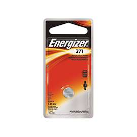 Energizer 371BPZ Coin Cell Battery, 371 Battery, Silver Oxide, 1.5 V Battery