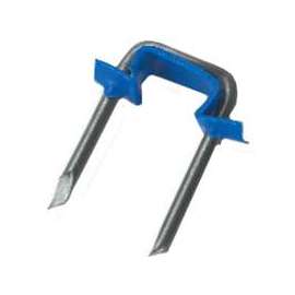 GB MSI-150 Insulated Metal Staple, 1 in L Leg, Plastic/Steel, Pack