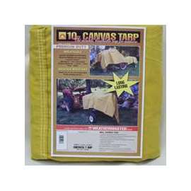 DIZE Weathermaster CA0608D Tarpaulin, 8 ft L, Canvas, Tan