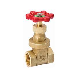 B & K ProLine 100-204NL Gate Valve, 3/4 in FPT, Brass