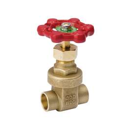 B & K ProLine 100-703NL Gate Valve, 1/2 in Sweat, Brass