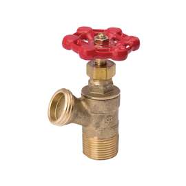 B & K ProLine 102-703HN Boiler Drain Valve, 1/2 in MIP, Brass