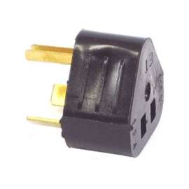 US Hardware RV-320C Adapter, 15 A Female/30 A Male, 125 V, Female, Male