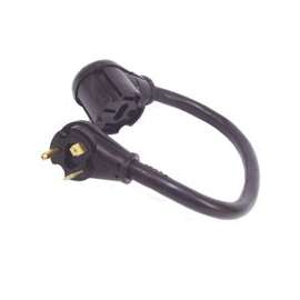 US Hardware RV-347B Adapter, 30 A Female, 50 A Male, 120 V, Female, Male, 10 AWG