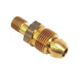US Hardware RV-443C Propane Adapter Fitting, 1/4 in POL x MPT, 1 Carded