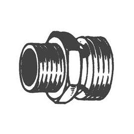 Plumb Pak PP850-50 Hose Adapter, 3/4 in MHT x 1/2 in MIP, Brass