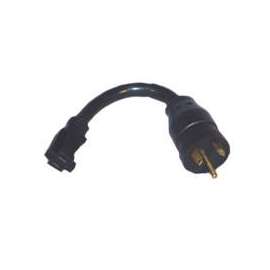 American Hardware RV-802B Adapter, 15 A Female/30 A Male, 125 V, Female, Male, 12 AWG